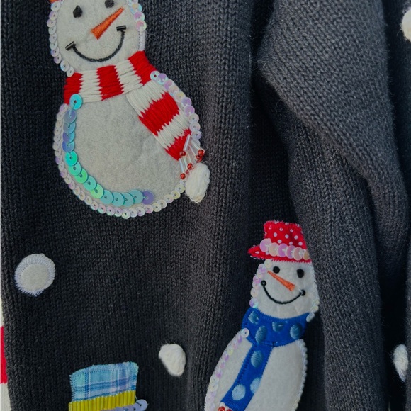 “NEW” Heirloom Quacker Facrory Christmas cardigan (vintage) - Picture 9 of 16